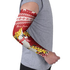 Australia Sulphur-crested Cockatoo Christmas Personalised Arm Sleeves Aussie Golden Wattle Merry Xmas