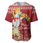 Australia Sulphur-crested Cockatoo Christmas Personalised Baseball Jersey Aussie Golden Wattle Merry Xmas