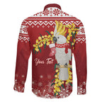 Australia Sulphur-crested Cockatoo Christmas Personalised Family Matching Summer Maxi Dress and Hawaiian Shirt Aussie Golden Wattle Merry Xmas