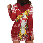 Australia Sulphur-crested Cockatoo Christmas Personalised Hoodie Dress Aussie Golden Wattle Merry Xmas