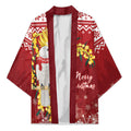 Australia Sulphur-crested Cockatoo Christmas Personalised Kimono Aussie Golden Wattle Merry Xmas