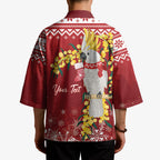Australia Sulphur-crested Cockatoo Christmas Personalised Kimono Aussie Golden Wattle Merry Xmas