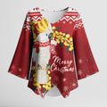 Australia Sulphur-crested Cockatoo Christmas Personalised Kimono Sleeve Blouse Aussie Golden Wattle Merry Xmas