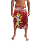 Australia Sulphur-crested Cockatoo Christmas Personalised Lavalava Aussie Golden Wattle Merry Xmas