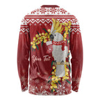 Australia Sulphur-crested Cockatoo Christmas Personalised Long Sleeve Shirt Aussie Golden Wattle Merry Xmas