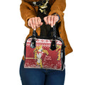 Australia Sulphur-crested Cockatoo Christmas Shoulder Handbag Aussie Golden Wattle Merry Xmas
