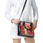 Australia Sulphur-crested Cockatoo Christmas Shoulder Handbag Aussie Golden Wattle Merry Xmas
