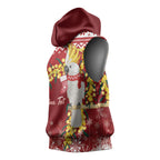 Australia Sulphur-crested Cockatoo Christmas Personalised Sleeveless Hoodie Aussie Golden Wattle Merry Xmas