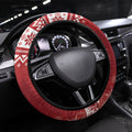Australia Sulphur-crested Cockatoo Christmas Steering Wheel Cover Aussie Golden Wattle Merry Xmas
