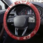 Australia Sulphur-crested Cockatoo Christmas Steering Wheel Cover Aussie Golden Wattle Merry Xmas