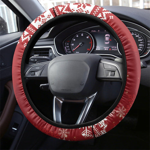 Australia Sulphur-crested Cockatoo Christmas Steering Wheel Cover Aussie Golden Wattle Merry Xmas