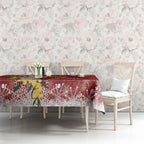 Australia Sulphur-crested Cockatoo Christmas Tablecloth Aussie Golden Wattle Merry Xmas