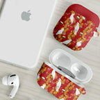 Australia Sulphur-crested Cockatoo Christmas AirPods Case Aussie Golden Wattle Seamless Style