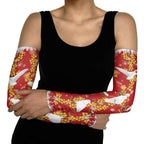 Australia Sulphur-crested Cockatoo Christmas Arm Sleeves Aussie Golden Wattle Seamless Style