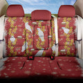 Australia Sulphur-crested Cockatoo Christmas Back Car Seat Cover Aussie Golden Wattle Seamless Style