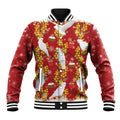 Australia Sulphur-crested Cockatoo Christmas Baseball Jacket Aussie Golden Wattle Seamless Style