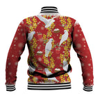 Australia Sulphur-crested Cockatoo Christmas Baseball Jacket Aussie Golden Wattle Seamless Style