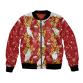 Australia Sulphur-crested Cockatoo Christmas Bomber Jacket Aussie Golden Wattle Seamless Style