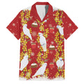 Australia Sulphur-crested Cockatoo Christmas Family Matching Off The Shoulder Long Sleeve Dress and Hawaiian Shirt Aussie Golden Wattle Seamless Style