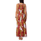 Australia Sulphur-crested Cockatoo Christmas Family Matching Tank Maxi Dress and Hawaiian Shirt Aussie Golden Wattle Seamless Style