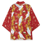 Australia Sulphur-crested Cockatoo Christmas Kimono Aussie Golden Wattle Seamless Style