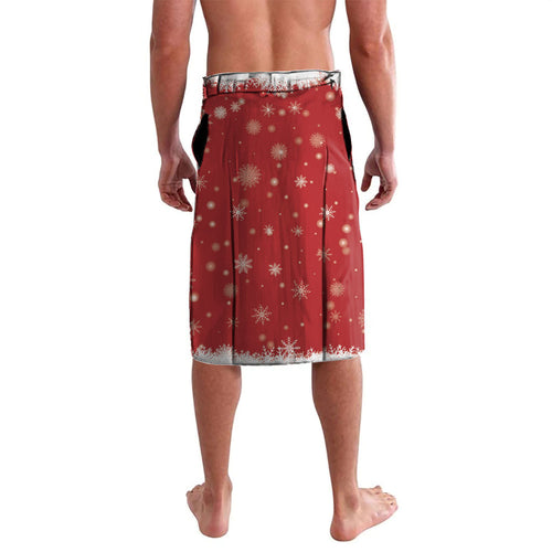 Australia Sulphur-crested Cockatoo Christmas Lavalava Aussie Golden Wattle Seamless Style