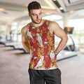 Australia Sulphur-crested Cockatoo Christmas Men Tank Top Aussie Golden Wattle Seamless Style