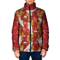 Australia Sulphur-crested Cockatoo Christmas Padded Jacket Aussie Golden Wattle Seamless Style