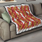 Australia Sulphur-crested Cockatoo Christmas Quilt Aussie Golden Wattle Seamless Style