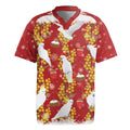 Australia Sulphur-crested Cockatoo Christmas Rugby Jersey Aussie Golden Wattle Seamless Style