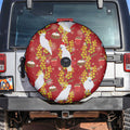 Australia Sulphur-crested Cockatoo Christmas Spare Tire Cover Aussie Golden Wattle Seamless Style