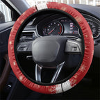 Australia Sulphur-crested Cockatoo Christmas Steering Wheel Cover Aussie Golden Wattle Seamless Style