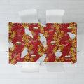 Australia Sulphur-crested Cockatoo Christmas Tablecloth Aussie Golden Wattle Seamless Style