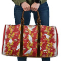 Australia Sulphur-crested Cockatoo Christmas Travel Bag Aussie Golden Wattle Seamless Style