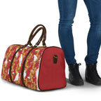 Australia Sulphur-crested Cockatoo Christmas Travel Bag Aussie Golden Wattle Seamless Style