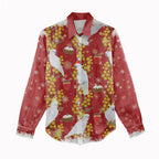 Australia Sulphur-crested Cockatoo Christmas Women Casual Shirt Aussie Golden Wattle Seamless Style