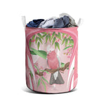 Galah Cockatoo Australia Laundry Basket Aussie Native Eucalyptus Caesia Flowers