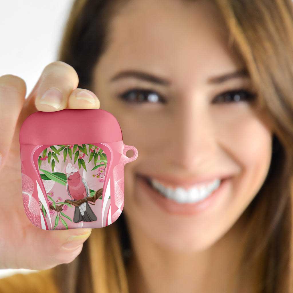 Galah Cockatoo Australia AirPods Case Aussie Native Eucalyptus Caesia Flowers