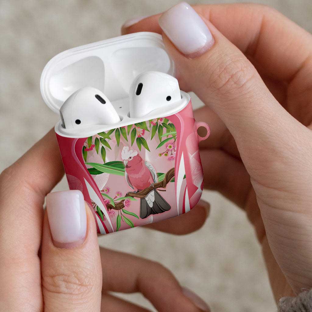 Galah Cockatoo Australia AirPods Case Aussie Native Eucalyptus Caesia Flowers