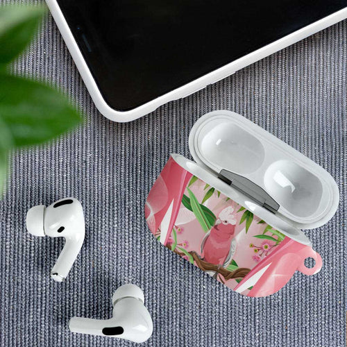 Galah Cockatoo Australia AirPods Case Aussie Native Eucalyptus Caesia Flowers