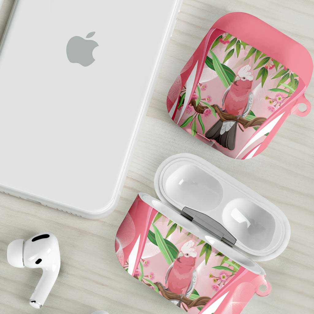 Galah Cockatoo Australia AirPods Case Aussie Native Eucalyptus Caesia Flowers