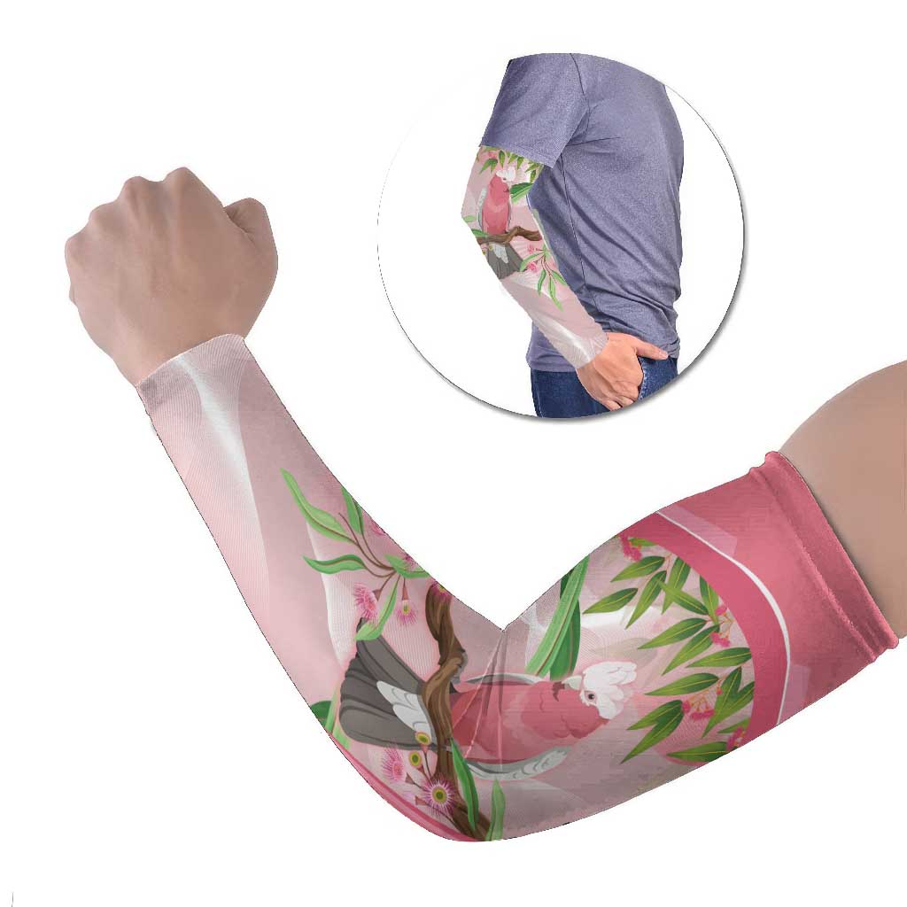 Galah Cockatoo Australia Arm Sleeves Aussie Native Eucalyptus Caesia Flowers
