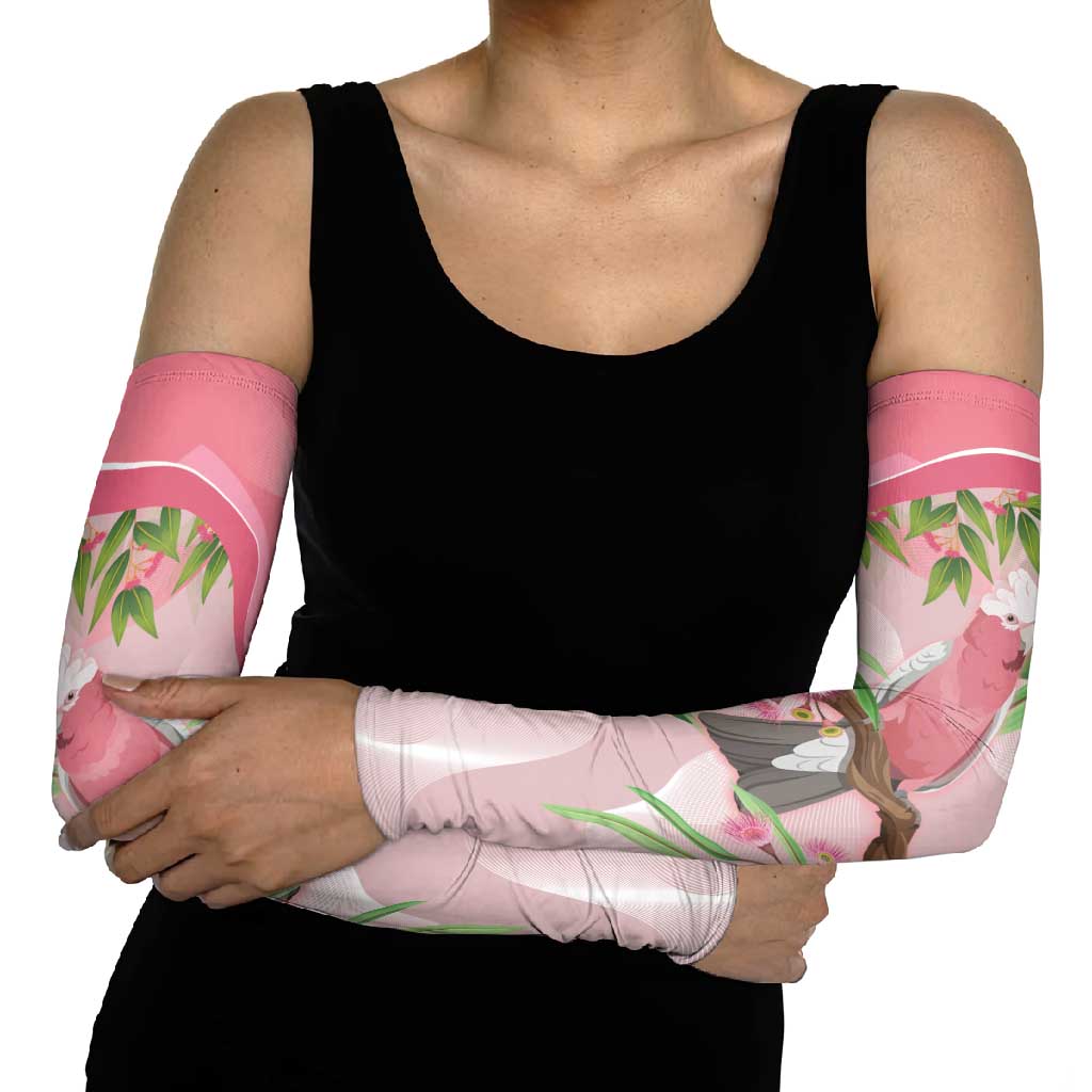 Galah Cockatoo Australia Arm Sleeves Aussie Native Eucalyptus Caesia Flowers