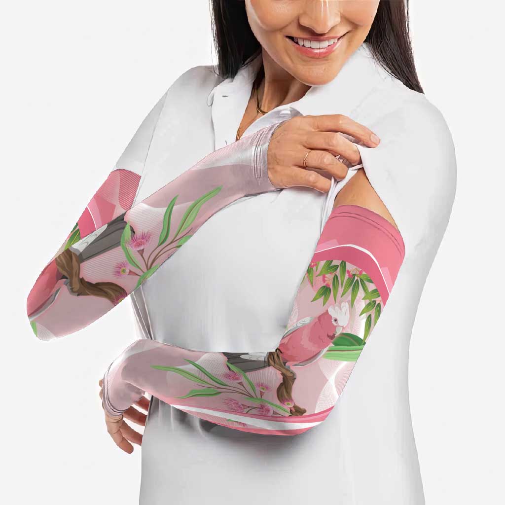 Galah Cockatoo Australia Arm Sleeves Aussie Native Eucalyptus Caesia Flowers