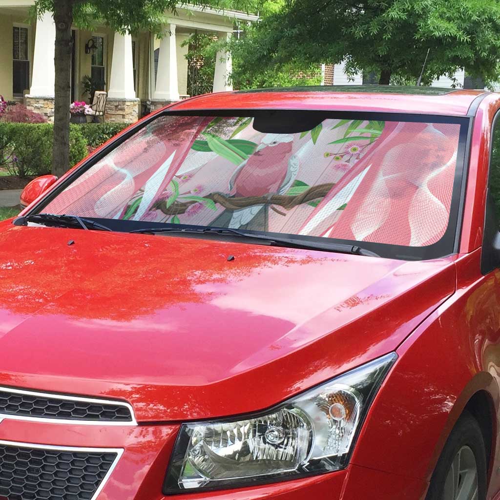 Galah Cockatoo Australia Auto Sun Shade Aussie Native Eucalyptus Caesia Flowers