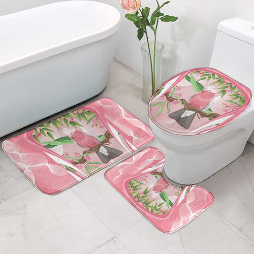 Galah Cockatoo Australia Bathroom Set Aussie Native Eucalyptus Caesia Flowers