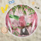 Galah Cockatoo Australia Beach Blanket Aussie Native Eucalyptus Caesia Flowers