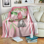 Galah Cockatoo Australia Blanket Aussie Native Eucalyptus Caesia Flowers
