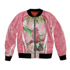 Galah Cockatoo Australia Bomber Jacket Aussie Native Eucalyptus Caesia Flowers