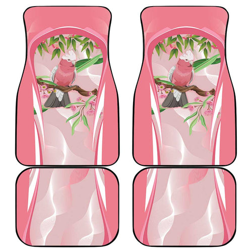 Galah Cockatoo Australia Car Mats Aussie Native Eucalyptus Caesia Flowers